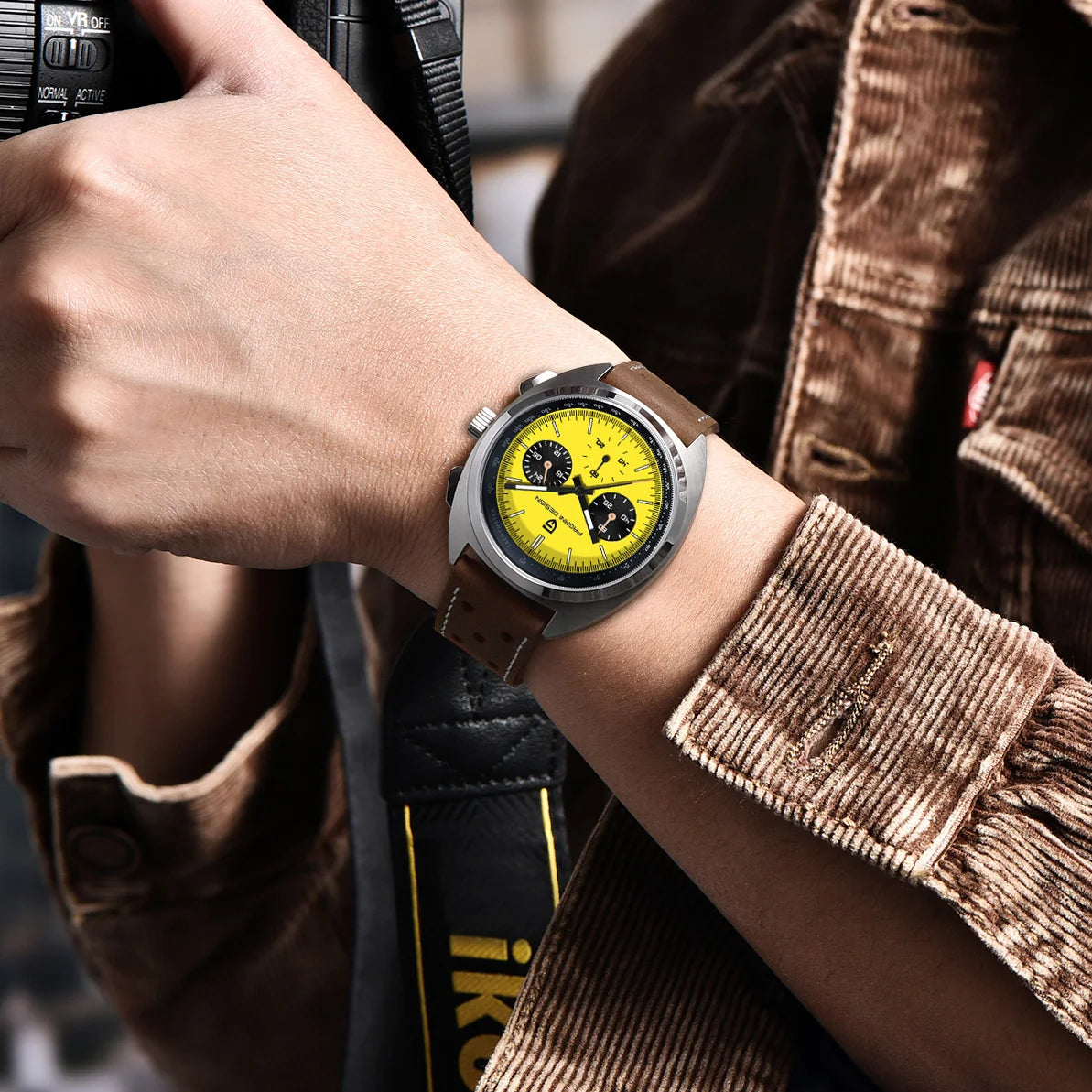 Retro Men's Watch PAGANI DESIGN 2026 New Collection, Quartz Chronograph, Japanese VK63 Sapphire Glass, Local Shipping