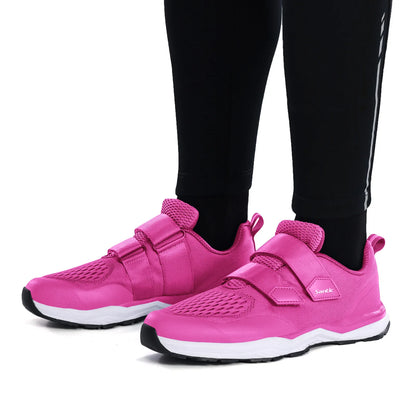 Buty rowerowe Santic – wielofunkcyjne buty do biegania, SPD, do użytku w pomieszczeniach i rekreacji, z gumową podeszwą, zapięciem na rzep, z siateczką 3D, unisex