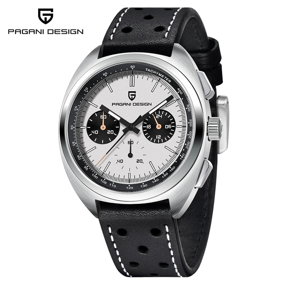 Retro Men's Watch PAGANI DESIGN 2026 New Collection, Quartz Chronograph, Japanese VK63 Sapphire Glass, Local Shipping