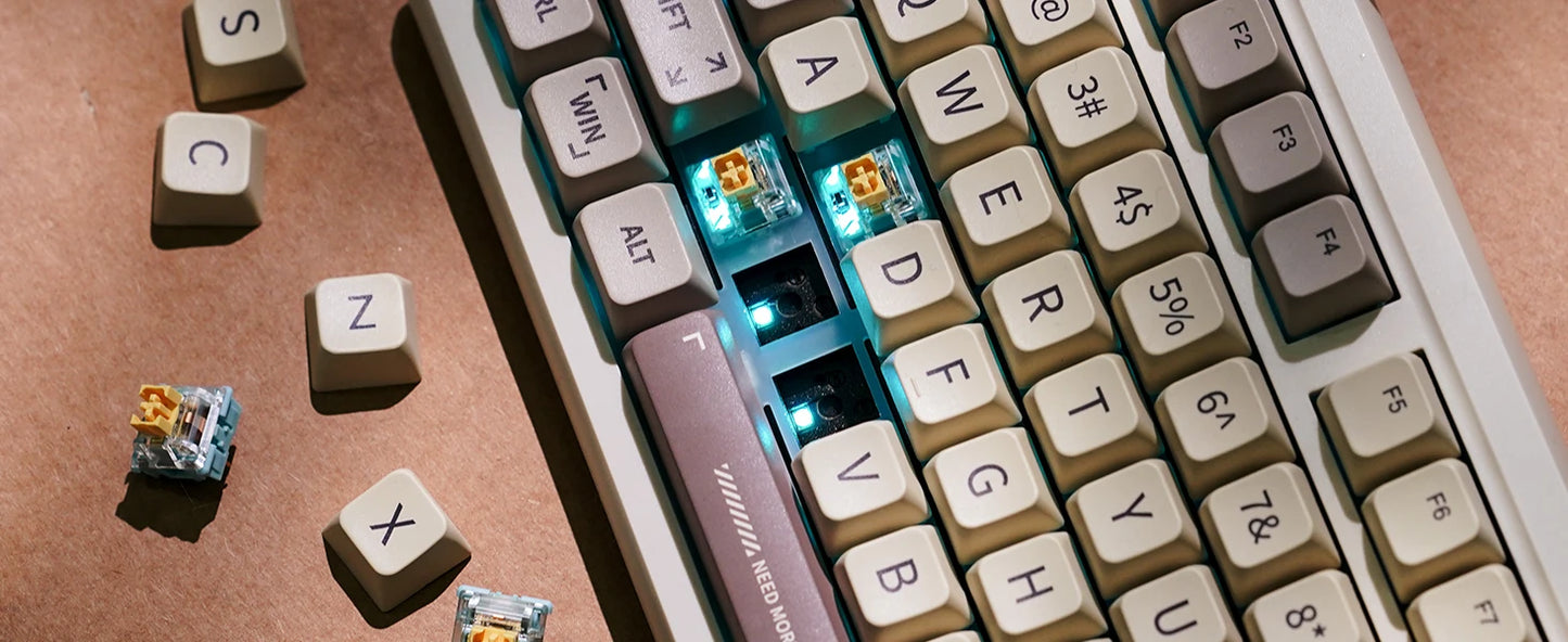 EPOMAKER RT100 95% Gasket-Mounted Wired/Bluetooth/2.4G Wireless Mechanical Keyboard with Multi-media Knob & Mini Display