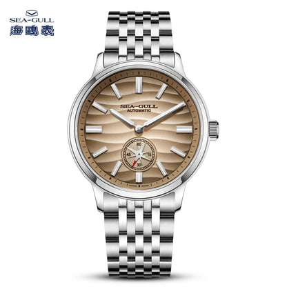 Seagull Natural Series 39.5mm Men's Watch Automatic Mechanical Watches Luminous Stainless Steel Sapphire Bracelet 2026 New 6180