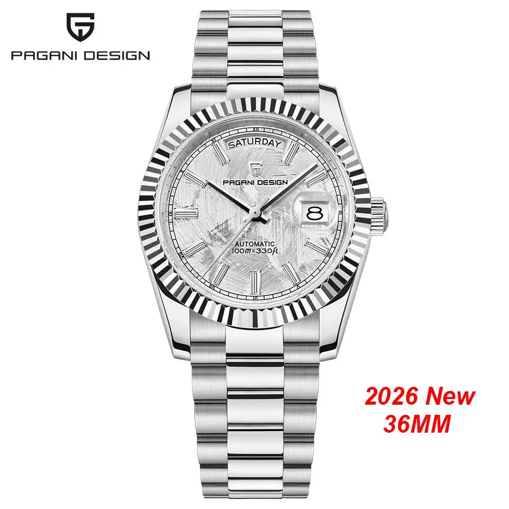 Men's watches PAGANI DESIGN New D36 Date, luxury top-end automatic mechanical Watch, Men's Watch with AR Sapphire glasses, 10 bar waterproof