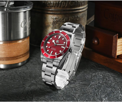 San Martin New Upgraded 37mm BB54 Vintage Men Diver Watch ST2130 Automatic Mechanical Sapphire Luminous Waterproof 200m SN0138