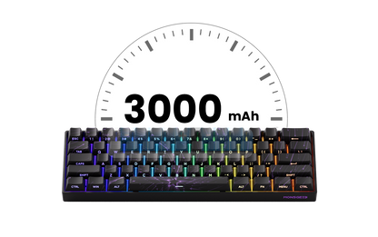 Akko MonsGeek FUN60 mechanische Tastatur mit Magnetschaltern, 60% Gaming-Tastatur, Rapid Trigger 0.01mm, 8K, ARGB, HE/TMR, Custom Keyboard