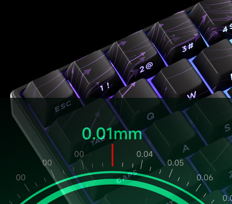 Akko MonsGeek FUN60 mechanische Tastatur mit Magnetschaltern, 60% Gaming-Tastatur, Rapid Trigger 0.01mm, 8K, ARGB, HE/TMR, Custom Keyboard