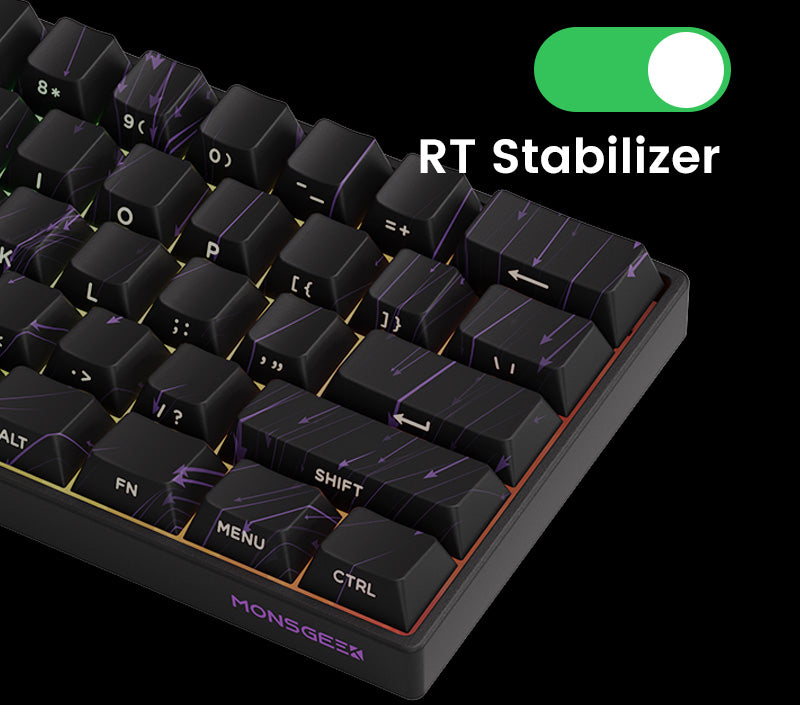 Akko MonsGeek FUN60 mechanische Tastatur mit Magnetschaltern, 60% Gaming-Tastatur, Rapid Trigger 0.01mm, 8K, ARGB, HE/TMR, Custom Keyboard