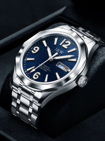 Relógio CARNIVAL para homem em tungsténio, marca de luxo, movimento automático NH36, relógio mecânico de pulso para homem, resistente à água, Montre Homme