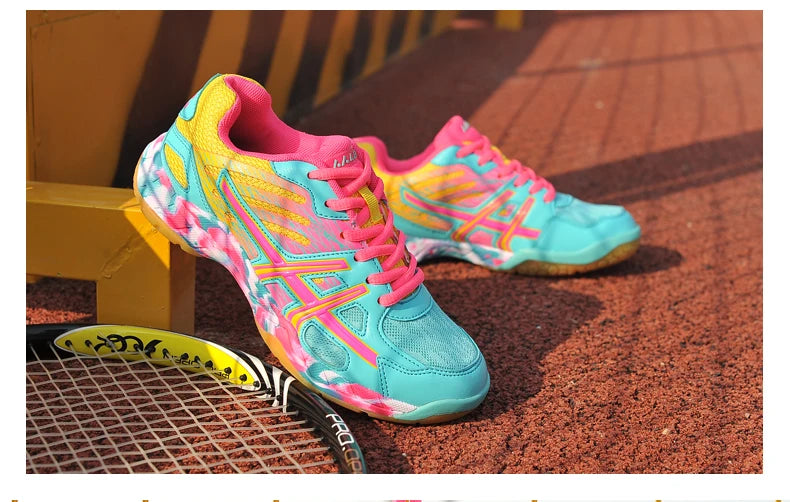 Sapatilhas Novas 2022 para Mulher e Homem, Ténis de Badminton Leves Pretos, Respiráveis, para Desporto ao Ar Livre, Treino e Atletismo, Verde