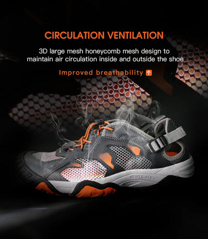 HUMTTO Brand Hiking Boots for Men Sneakers New Summer Trekking Sandals Male Breathable Outdoor Walking Climbing Water Shoes Mens