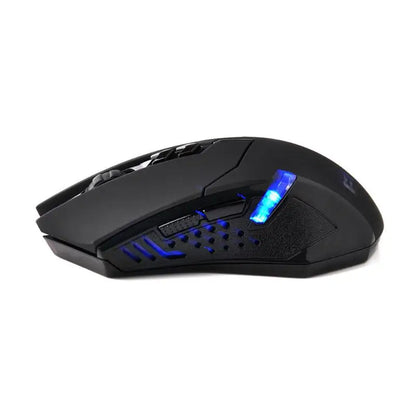 Rato Gaming Sem Fios ET X-08 2000DPI Ajustável, 7 Botões, 2.4G, Rato Gaming Profissional Sem Fios para Jogador, Silencioso, com LED, para PC
