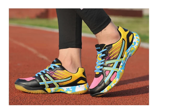 Sapatilhas Novas 2022 para Mulher e Homem, Ténis de Badminton Leves Pretos, Respiráveis, para Desporto ao Ar Livre, Treino e Atletismo, Verde