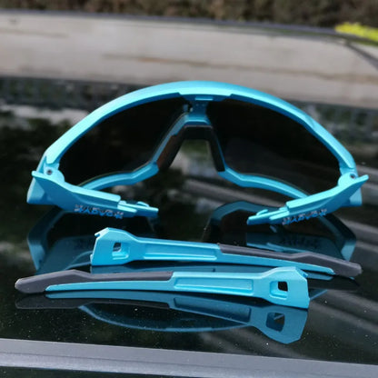 2025 Polarized Sport 5 Lens Cycling Glasses Bike Mtb Sunglasses Men Women Fishing Running Goggles Fashion Safety Bicycle Eyewear