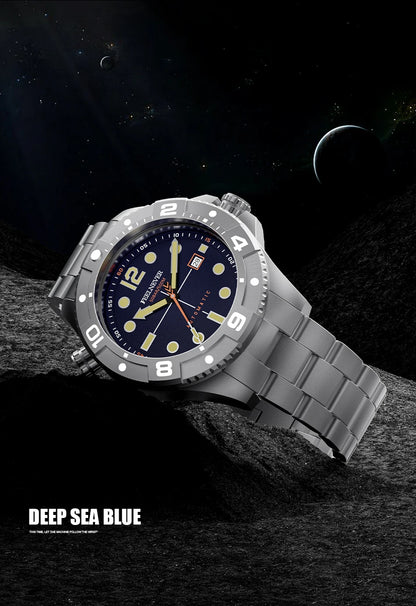 FeelNever Top Brand Luxury Mechanical Watch Profession Casual Sport Stainless Steel Automatic Men's Watches Fashion Wristwatches