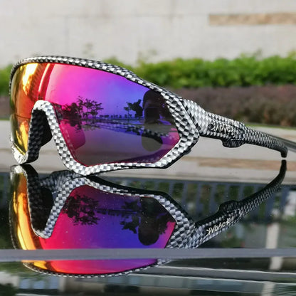 2025 Polarized Sport 5 Lens Cycling Glasses Bike Mtb Sunglasses Men Women Fishing Running Goggles Fashion Safety Bicycle Eyewear