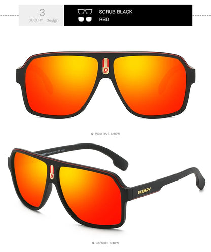 DUBERY Brand Design Polarized Sunglasses Men Driving Shades Male Retro Sun Glasses For Men Summer Mirror Goggle Oculos UV400 103