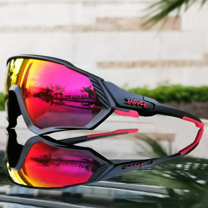 2025 Polarized Sport 5 Lens Cycling Glasses Bike Mtb Sunglasses Men Women Fishing Running Goggles Fashion Safety Bicycle Eyewear