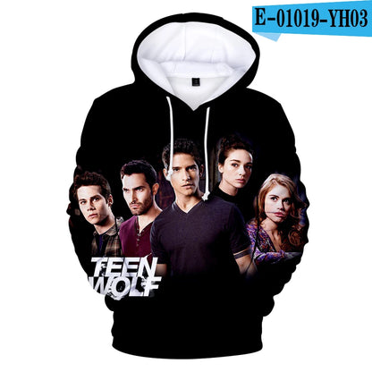 New TV Series TEEN WOLF 3D Printed Hoodies Men Women Fashion Harajuku Autumn Kids Streetwear Pullovers Fashion Hip-hop Hoodie