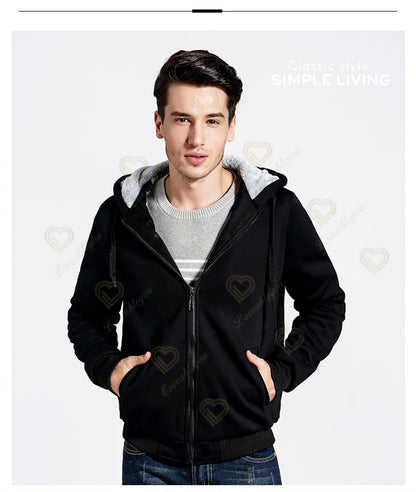 Sweat-shirts com capuz luminosos Fortnite de inverno, quentes, para homem e mulher, cosplay de jogo, em velo espesso, com fecho, casaco e sobretudo para casal