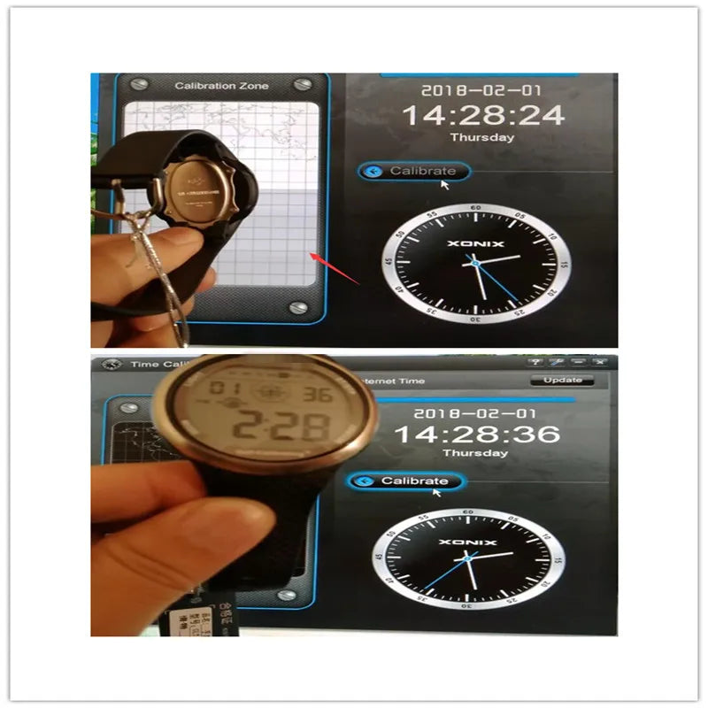 XONIX Mens Sports Watch Self Calibrating Digital Japan Mov't Waterproof 100m  Swim Diver Outdoor Wristwatch Big Numbers