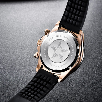 PAGANI DESIGN 2026 NEW 1664 Meteorite Dial Men's Watches Luxury Sapphire Quartz watch for men Sport Chronograph men Reloj Hombre