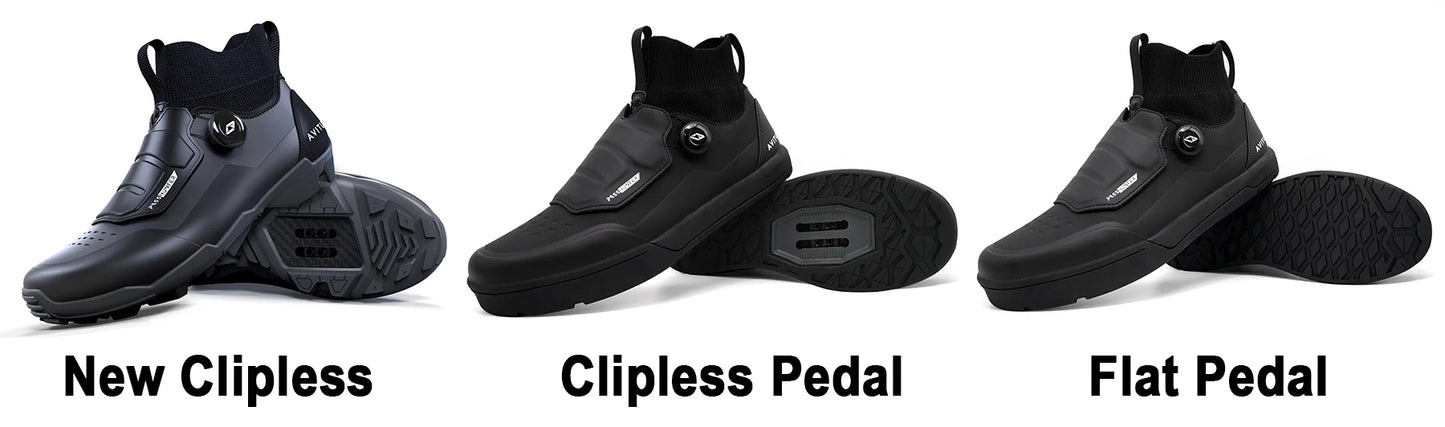 Avitus Zapatillas MTB Shoes for All Mountain Bike Flat Pedals Or SPD Cleat Compatible Arcas Cycling Shoes