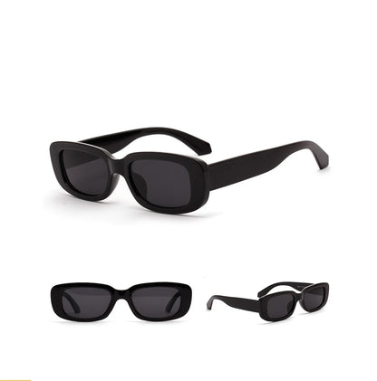 Classic White Rectangular Women's Sunglasses New Fashion Small Retro Brand Designer Square Sun Glasses Female Lady Eyeglass