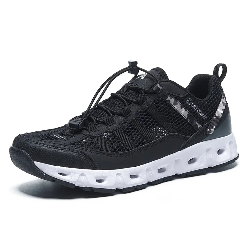 New Breathable Mesh Men Shoes Lightweight Comfortable Men Sneakers Fashions Lace Up Casual Shoes Flat Shoes Zapatillas Hombre