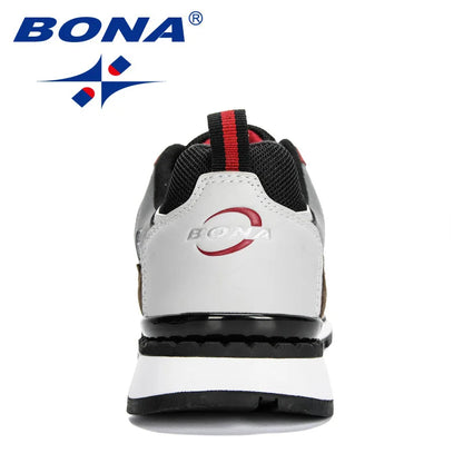 BONA Neue Designer-Action-Leder-Sportschuhe für Herren, Sneaker, Laufschuhe, Tennis- und Walkingschuhe, trendige Fitness-Footwear
