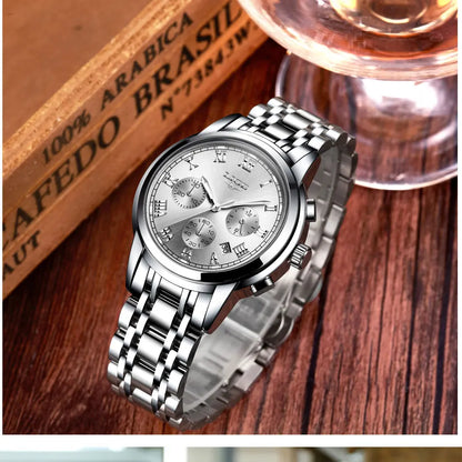 LIGE New Fashion Luxury Women Watch Waterproof Quartz Ladies Watches Business Steel Band Casual Bracelet Date Clock Wristwatches