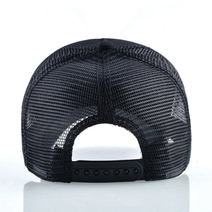 Men's Baseball Cap With Embroidery Skull Patch Snapback Hip Hop Trucker Cap Women Four Season Outdoor Breathable Visor Bone Hats