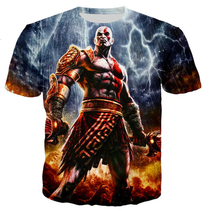 God of War 3D Printed T-shirt Men Women 2021 New Fashion Cool Casual Short Sleeve Unisex Harajuku Style Streetwear Tee Tops