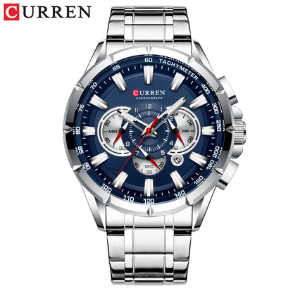 Relogio Masculino CURREN Business Men Watch Luxury Brand Stainless Steel Wrist Watch Chronograph Army Military Quartz Watches