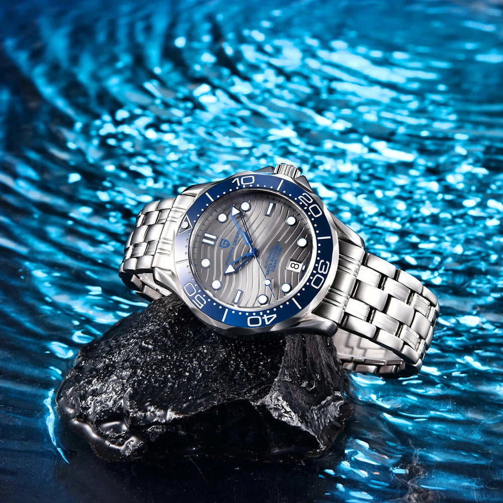 2026 New PAGANI DESIGN Wave Men Mechanical watch Luxury Automatic Watch for men NH35 Sapphire crystal Dive wristwatch clock man
