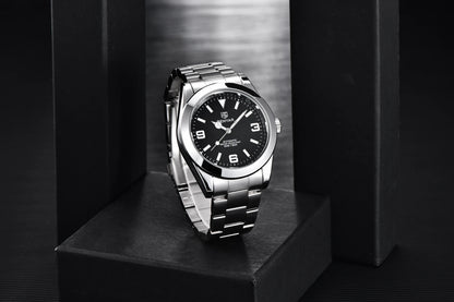 BENYAR Luxury Men Mechanical Wristwatches Stainless Steel Sports Men Automatic Watches 50ATM waterproof Clock