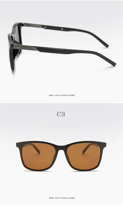 Anti-glare Short-sight Lens Square Polarized Men Sunglasses TR90 Driver Diopter Sun Glasses For Women 0 -0.5 -0.75 To -6.0