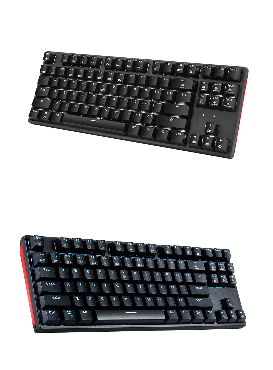 HEXGEARS Mechanical Keyboard Gaming Hot-Swappable Switch Russian 87 Key Waterproof Kailh BOX Switch Keyboard Custom Macro GK12
