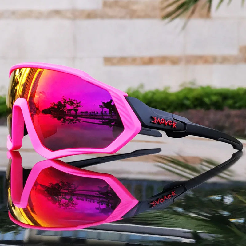 2025 Polarized Sport 5 Lens Cycling Glasses Bike Mtb Sunglasses Men Women Fishing Running Goggles Fashion Safety Bicycle Eyewear