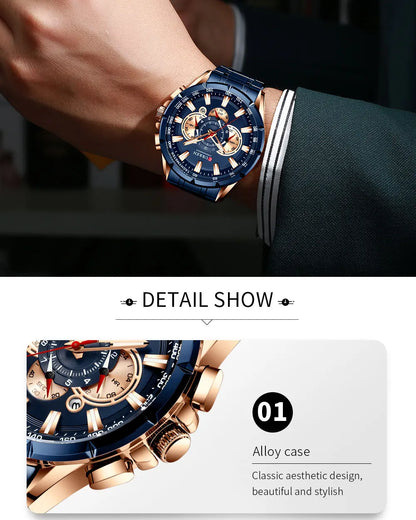 Relogio Masculino CURREN Business Men Watch Luxury Brand Stainless Steel Wrist Watch Chronograph Army Military Quartz Watches