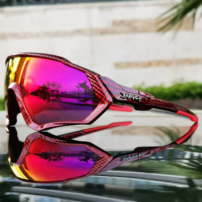 2025 Polarized Sport 5 Lens Cycling Glasses Bike Mtb Sunglasses Men Women Fishing Running Goggles Fashion Safety Bicycle Eyewear