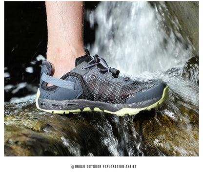HUMTTO Brand Hiking Boots for Men Sneakers New Summer Trekking Sandals Male Breathable Outdoor Walking Climbing Water Shoes Mens