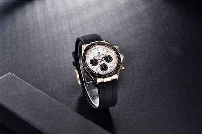 PAGANI DESIGN 2026 NEW 1664 Meteorite Dial Men's Watches Luxury Sapphire Quartz watch for men Sport Chronograph men Reloj Hombre