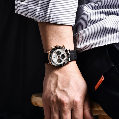 PAGANI DESIGN 2026 NEW 1664 Meteorite Dial Men's Watches Luxury Sapphire Quartz watch for men Sport Chronograph men Reloj Hombre