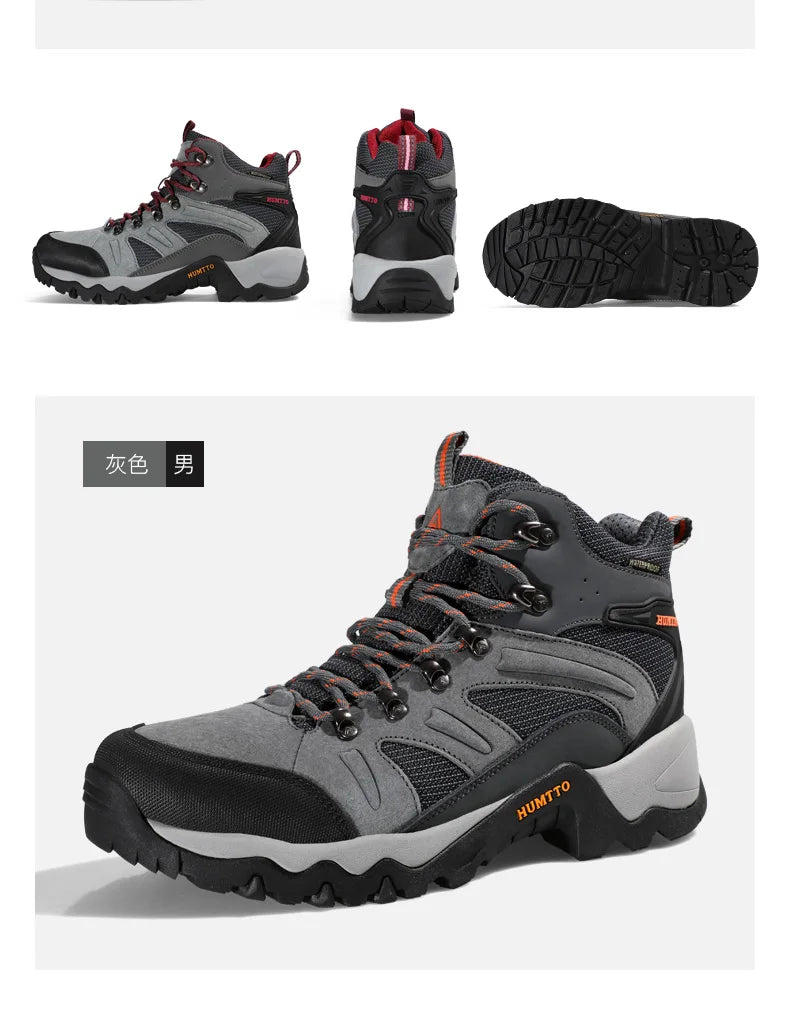 HUMTTO Hiking Shoes Men Winter Outdoor Sports Climbing Shoes hunting shoes Warm women Trekking  Sneakers ankle boots  Tactical