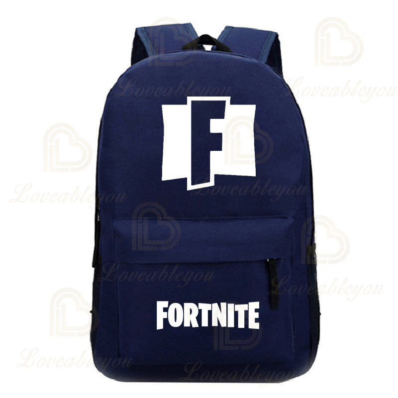 Mochila Fortnite Games, mochila escolar Fortnite para adolescentes, unissexo, com compartimento para portátil, para escola, viagens e uso casual