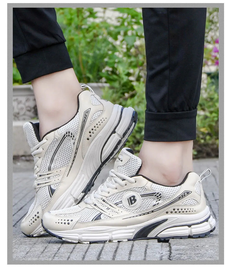 BONA New Designers Trendy Running Shoes for Men Breathable Walking Sports Shoe Man Jogging Sneaker Soft Footwear Mansculino