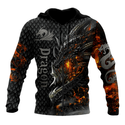 Beautiful Fire Dragon 3D All Over Printed Mens Hoodie Unisex hoodies Sweatshirt Autumn Streetwear Casual Jacket Tracksuit KJ749