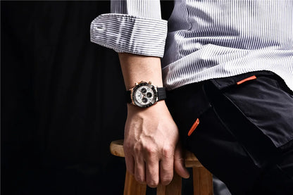 PAGANI DESIGN 2026 NEW 1664 Meteorite Dial Men's Watches Luxury Sapphire Quartz watch for men Sport Chronograph men Reloj Hombre