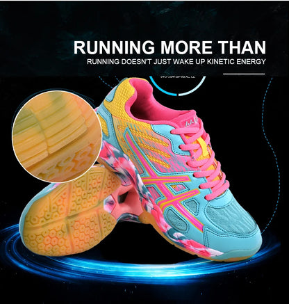 Sapatilhas Novas 2022 para Mulher e Homem, Ténis de Badminton Leves Pretos, Respiráveis, para Desporto ao Ar Livre, Treino e Atletismo, Verde
