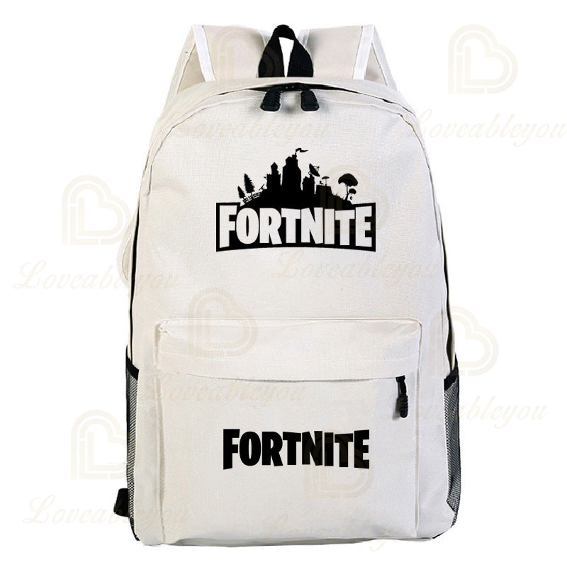 Mochila Fortnite Games, mochila escolar Fortnite para adolescentes, unissexo, com compartimento para portátil, para escola, viagens e uso casual