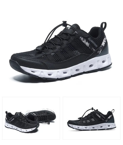 New Breathable Mesh Men Shoes Lightweight Comfortable Men Sneakers Fashions Lace Up Casual Shoes Flat Shoes Zapatillas Hombre